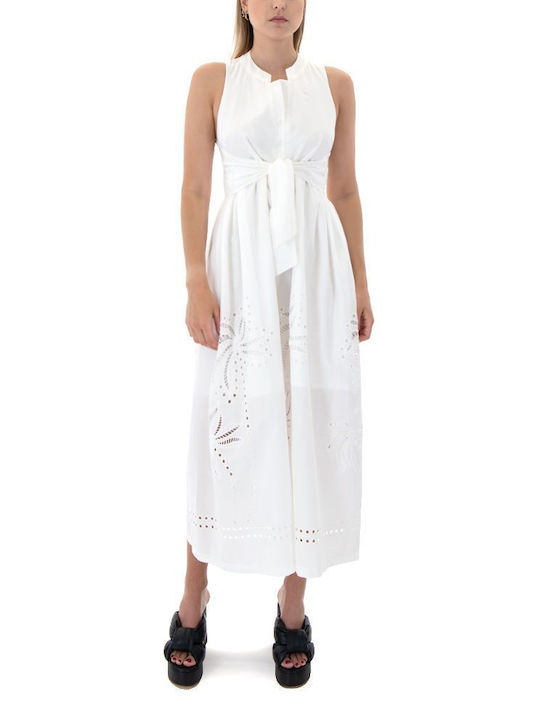 Moutaki Maxi Hemdkleid Kleid White