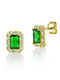 Bijou Box Earrings made of Silver Gold Plated with Stones