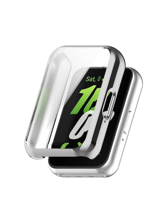Θήκη Σιλικόνης σε Ασημί χρώμα για το Samsung Galaxy Fit 3 Θήκη Σιλικόνης σε Ασημί χρώμα για το Samsung Galaxy Fit 3