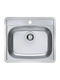 Alveus More 10 TEA Ένθετος Νεροχύτης Inox Μ56xΠ50cm Γκρι