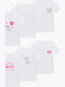 Pretty Baby Set Kinder-Unterhemden Kurzarm white 6Stück