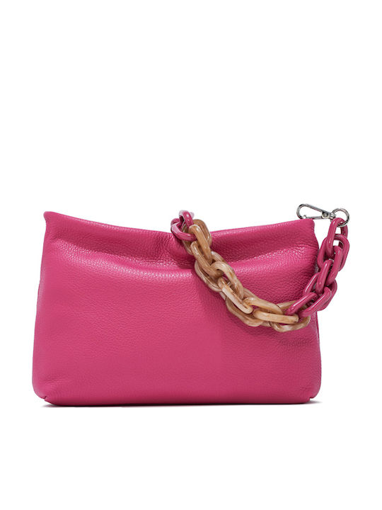 Leder Damenumschlag Fuchsie