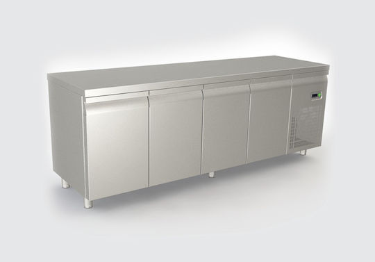 Inoxcon Английски превод: Stainless Steel Refrigerator Counter 610лт with Drawer and Cooling Machine L232xW70xH86см