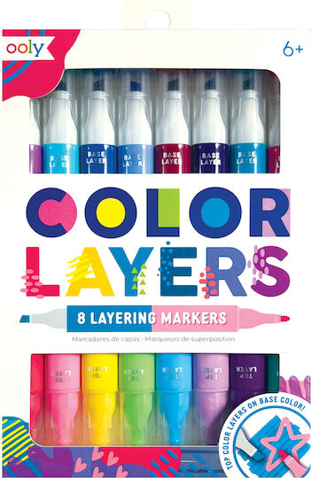 Double Color Layers Markers Set 8