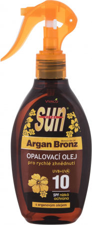 Vivaco Sun Argan Bronz Αντηλιακό Λάδι Σώματος SPF10 200ml