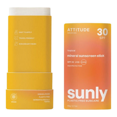 Attitude Sunly Tropical Crema protectie solara Stick SPF30 60gr