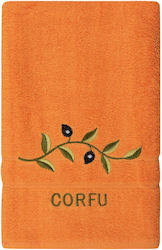 Gesichtshandtuch 50cm x 100cm Orange Corfu Branch