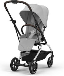 Cybex Eezy S Twist+ 2 Verstellbar Kinderwagen Geeignet für Neugeborene Fog Grey / Silver 8.8kg