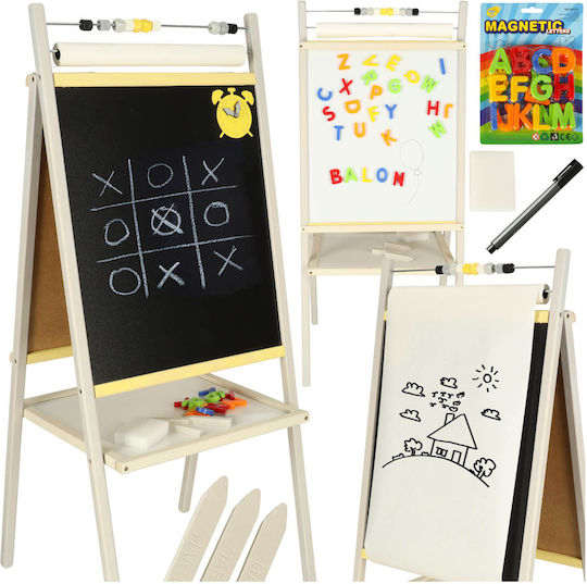 ikonka Magnetic Tablă marker Tablă de seminar cu un trepied 45x40cm