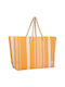 Estia Fabric Beach Bag Sunscape Mirage with Stripes