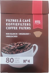 Passt für Kaffeefilter N 4, 80 Stück