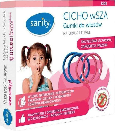 Sanity Λαστιχάκι για Πρόληψη Ενάντια στις Ψείρες για Παιδιά 4τμχ