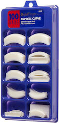 Finger Empress Curve Nail Tips in Gold Color 100pcs t02113364
