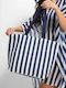 Bonatti Fabric Beach Bag Blue