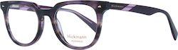 Ana Hickmann Plastic Eyeglass Frame Purple HIY6013 E02