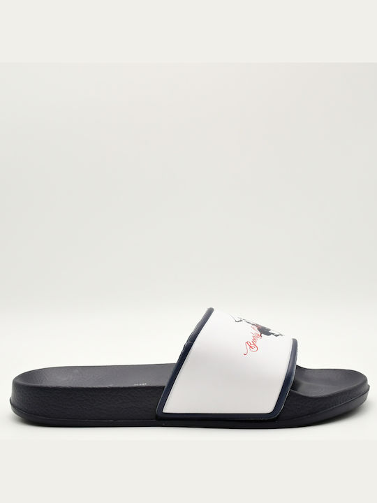 Beverly Hills Polo Club Slides σε Λευκό Χρώμα