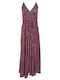 Lara Ethnics Maxi Dress Satin Purple