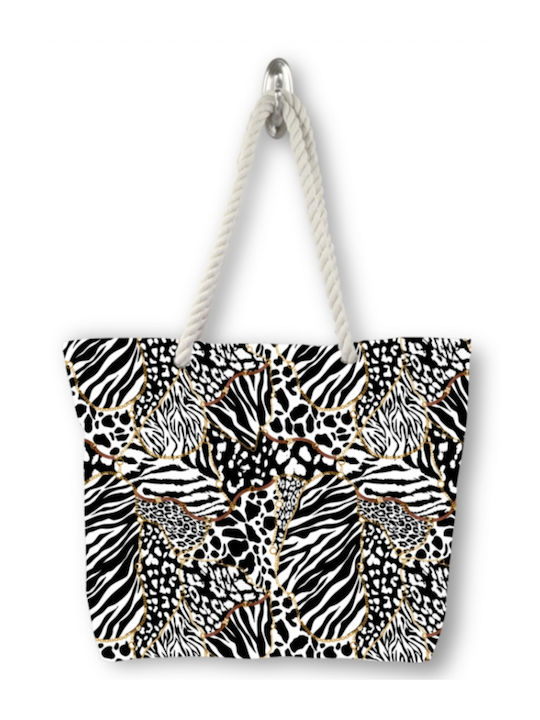 Stoff Strandtasche Schwarz