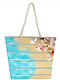 Dimcol Stoff Strandtasche Mehrfarbige
