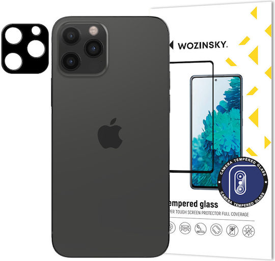 Wozinsky 9h Full Προστασία Κάμερας Tempered Glass Μαύρο για το iPhone 12 Pro