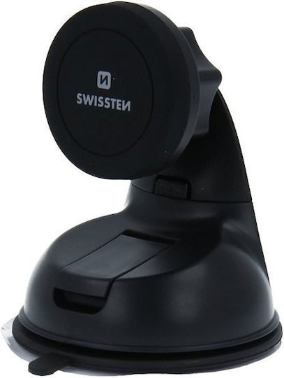 Swissten Suport Auto pentru Telefon cu magnet Neagră
