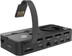 Unitek G1002B USB Hub για Switch