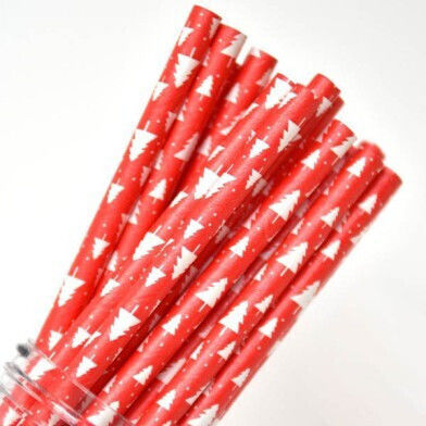 Straw Paper Red 1pcs