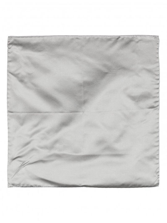 CC Collection Corneliani Men's Silky Handkerchief Gray