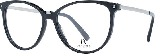 Rodenstock Γυναικείος Κοκκάλινος Σκελετός Γυαλιών Πεταλούδα Μαύρος R5345 A