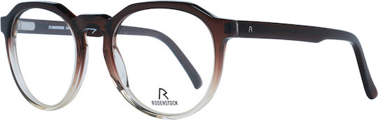Rodenstock Ανδρικός Κοκκάλινος Σκελετός Γυαλιών Καφέ R5338 B
