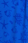 Noidinotte Πετσέτα Θαλάσσης Μπλε με Κρόσσια 170x90εκ.