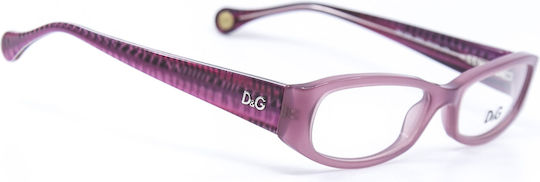 Dolce & Gabbana Weiblich Kunststoff Brillenrahmen Katzenauge Rosa DG1976 50