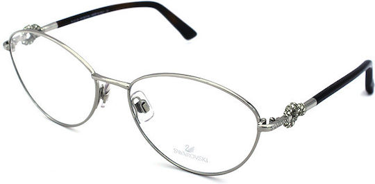 Swarovski Damen Metallisches Brillengestell Silber SK5054 018