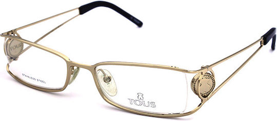 Tous Metal Eyeglass Frame Gold VTO211 0300