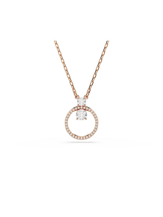 Swarovski Constella Necklace with Pink Gold Plating