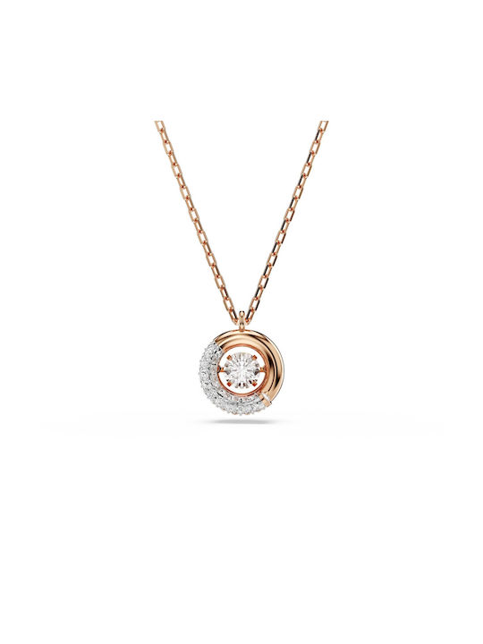 Swarovski Dextera Necklace with Pink Gold Plating