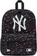 New York Yankees School Bag Backpack Junior High-High School Black with Water Bottle Holder 17Liters