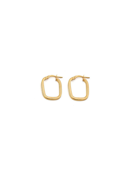 George Art Jewels Earrings Hoops from Silver Gold Plated