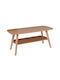 Rechteckiger Zentral Kaffeetisch Fini Holz Natürlich M100xL48xH45cm E7748,1