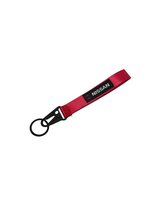 Keychain Fabric Red