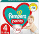 Pampers Hosen Windelhosen Nr. 4 für 9-15 kg 108Stück