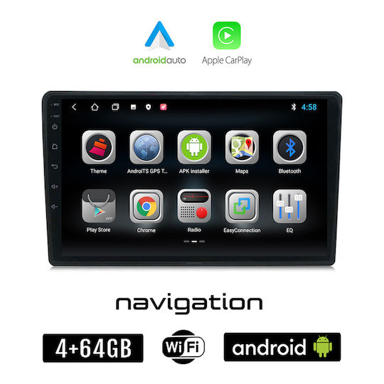Booma Sistem Audio Auto pentru Citroen C4 Cactus 2014 2021 (Bluetooth/USB/WiFi/GPS/Apple-Carplay/Android-Auto) cu Ecran Tactil 9"