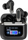Ezra M-V8 In-ear Bluetooth Handsfree Ακουστικά με Αντοχή στον Ιδρώτα και Θήκη Φόρτισης Μαύρα