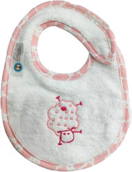 O Kosmos tou Morou Stoff Baby Lätzchen mit Bügelverschluss und Schlaufe Rosa für 5 m+