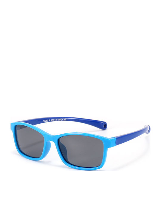 Techsuit Πεταλούδα Παιδικά Γυαλιά Ηλίου με Polarized Φακό Μπλε για 3-12 Ετών