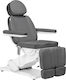 Pedicure Chair Gray with Adjustable Height and Electric Lifting