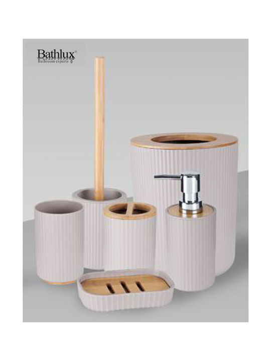 Bathlux Badezimmer-Accessoire-Set Kunststoff Mehrfarbig 6Stück