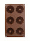 Orion Bakeware Tins & Trays for Cupcakes/Muffins made of Silicone 3x17x3cm