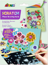 Scratch Make Greeting Cards Set Flowers