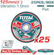 Total TAC21012525 Cutting Disc Metal Hole Diameter 125mm 25pcs